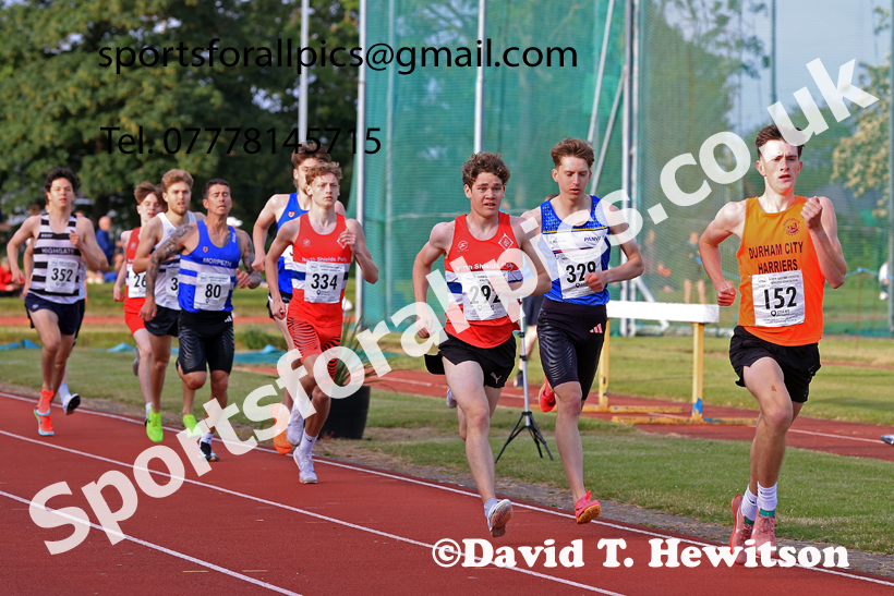 Jimmy Hedley 800 metres, 2026 NEGP 2, Monkton Stadium, Wednesday, May 27th. Photo: David T. Hewitson/Sports for All Pics
